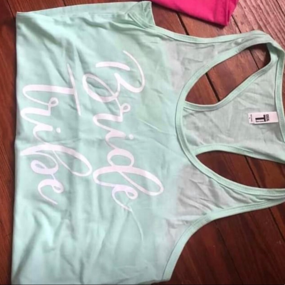 Bride tribe razor back shirt - large